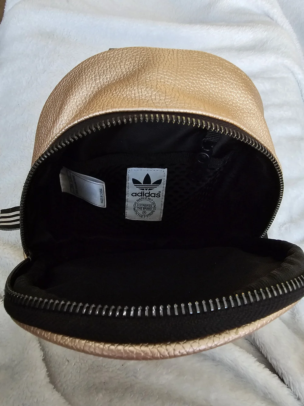 Adidas Originals Rose Gold Metallic Mini Backpack